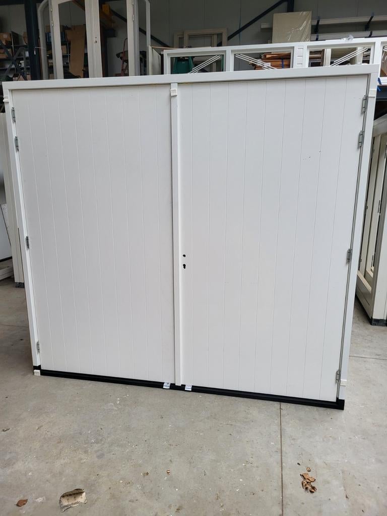 hardhout garagedeur afm br 250 x h 230 kunststof onderdorpel, Doe-het-zelf en Verbouw, Kozijnen en Schuifpuien, Deurkozijn, 225 cm of meer