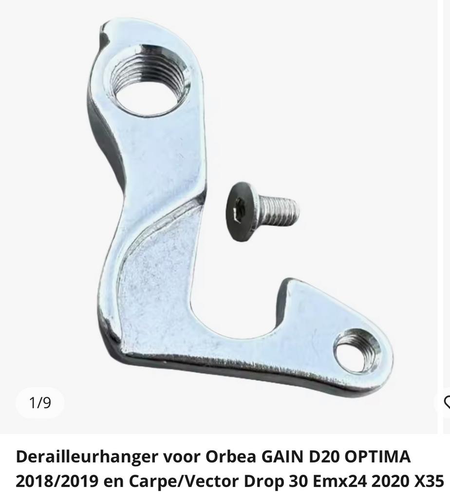Orbea Derailleurhanger / Derailleurpad, Ophalen of Verzenden, Nieuw, Derailleur of Ketting