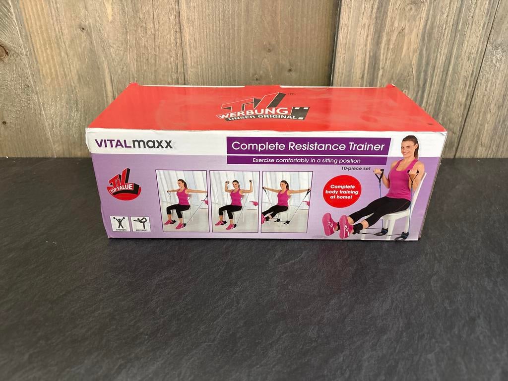 Complete Weerstandstrainer - Vitalmaxx - Nieuw in doos, Sport en Fitness, Fitnessmaterialen, Nieuw, Weerstandband, Armen, Ophalen of Verzenden