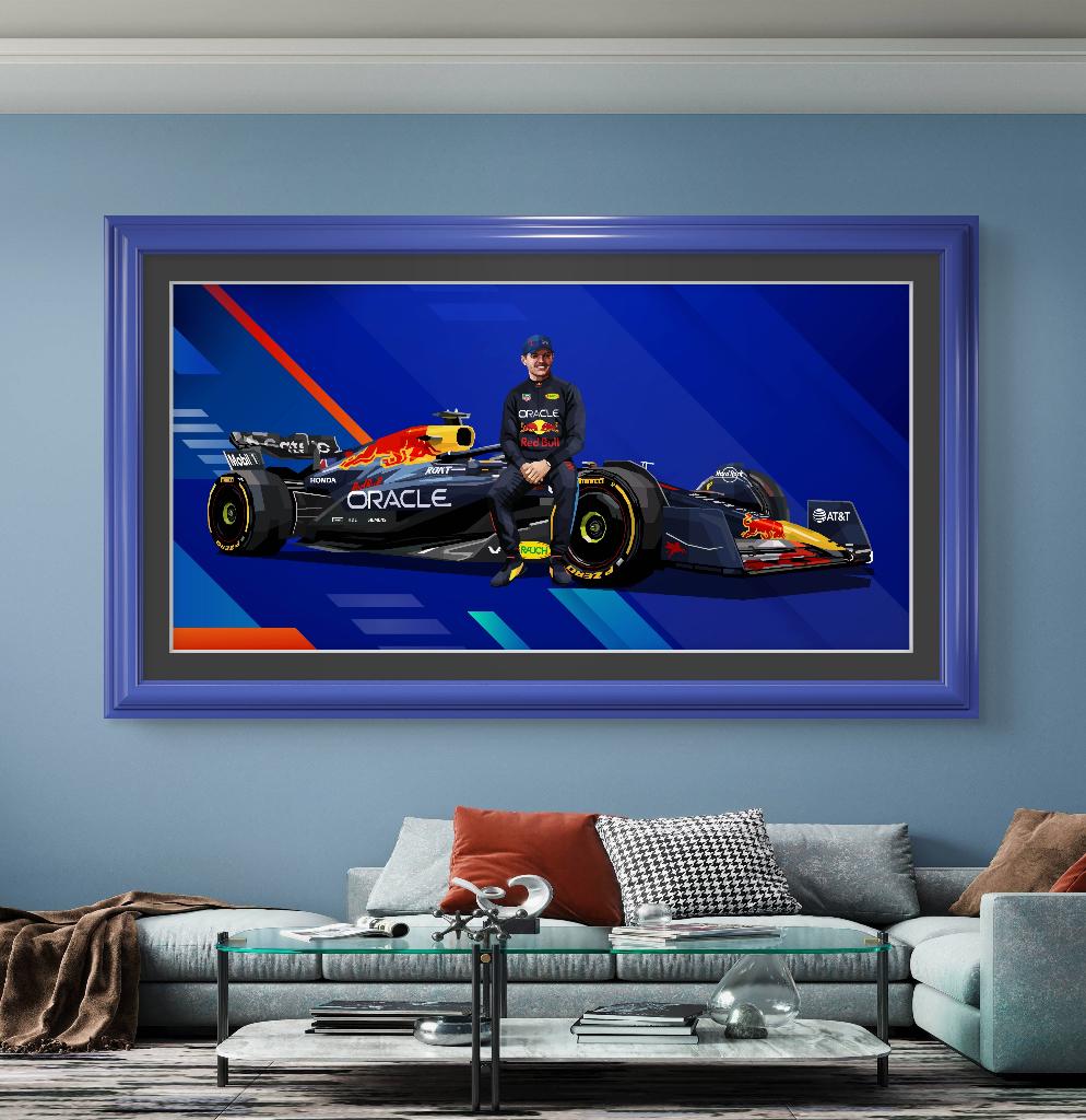 max verstappen 3D pop-art origineel kunstwerk 90 x 180 cm, Ophalen of Verzenden, Nieuw, Formule 1