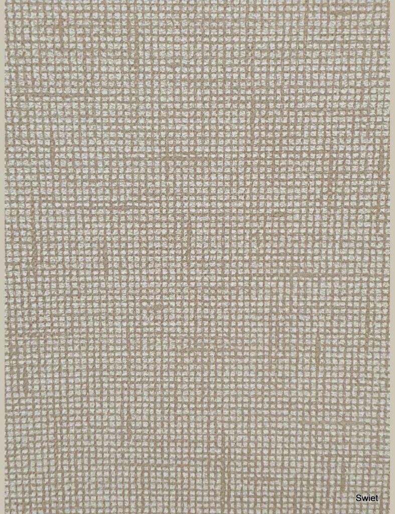 14013 vintage 70s jutelook burlap oud behang wallpaper swiet, Ophalen of Verzenden, 50 tot 75 m², Beige