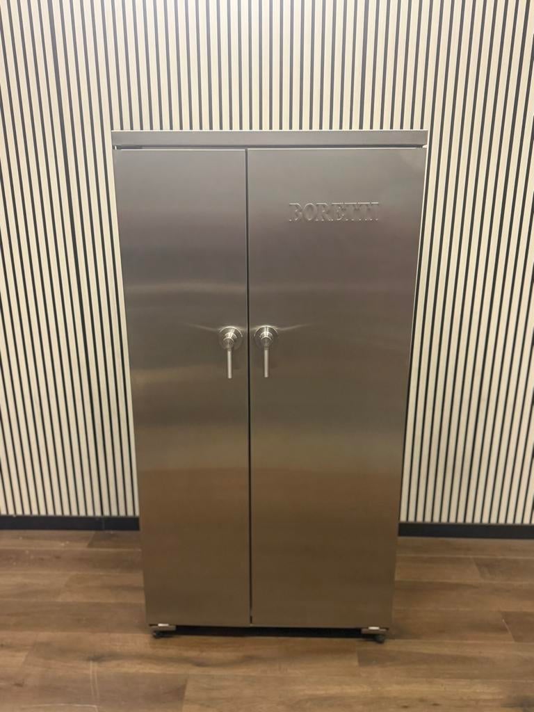 Nette RVS Amerikaanse Boretti Koelkast 91 cm, Witgoed en Apparatuur, Koelkasten en IJskasten, 200 liter of meer, Fornello Esperta