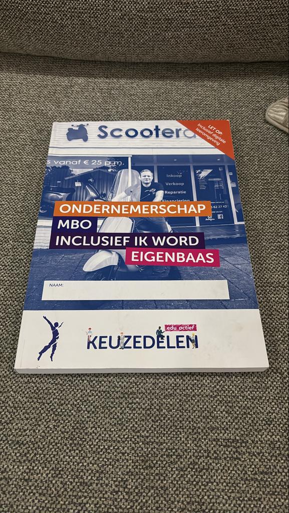 Ondernemerschap MBO Inclusief Ik Word Eigenbaas, Ophalen of Verzenden, Zo goed als nieuw, MBO