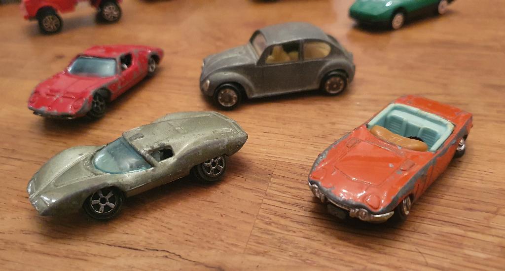 Vintage modelautootjes te koop (o.a. Matchbox en Majorette), Hobby en Vrije tijd, Modelauto's | 1:50, Ophalen of Verzenden, Gebruikt