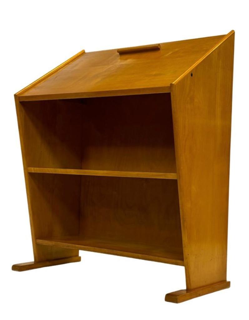 Vintage eiken secretaire door Cor Alons voor den Boer Gouda,, Ophalen, Gebruikt, Vintage Cor Alons, Vintage Cor Alons