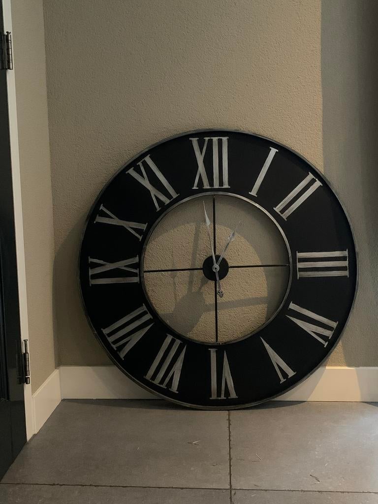 Grote klok XXL, Huis en Inrichting, Woonaccessoires | Klokken, Ophalen, Zo goed als nieuw, Wandklok