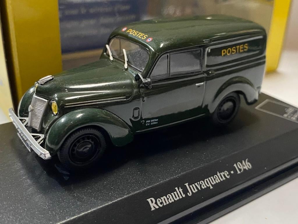 28168: Renault Juvaquatre - Postes - 1946 - Atlas 1:43, Hobby en Vrije tijd, Modelauto's | 1:43, Auto, Nieuw, Ophalen of Verzenden