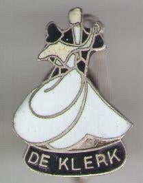 De Klerk email op zilverkleurig dans speldje ( X_117 ), Verzenden, Nieuw, Sport, Speldje of Pin