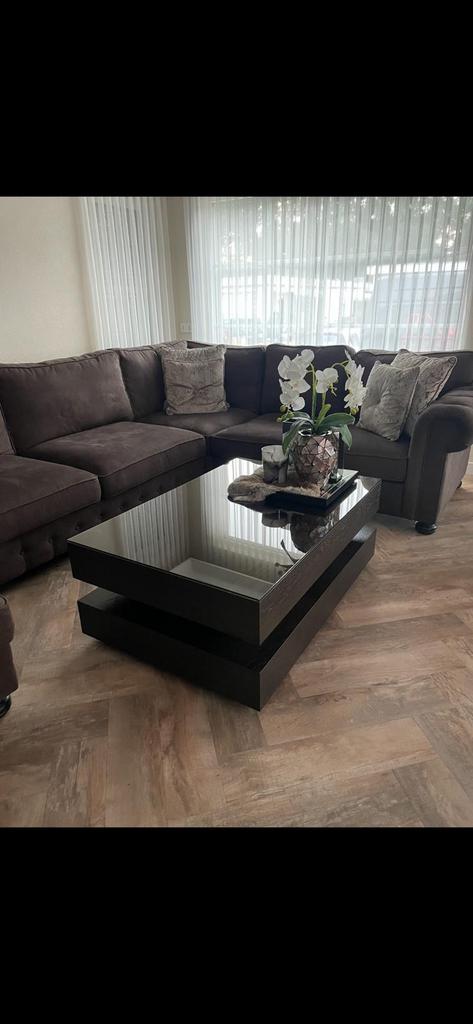 Dubbele Salontafel / hamburger tafel op maat luxe interieur, Huis en Inrichting, Tafels | Salontafels, Ophalen of Verzenden, Rechthoekig