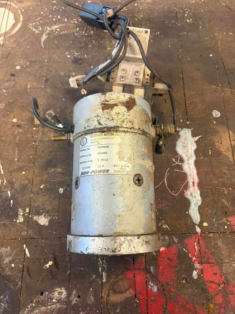 Sidepower boegschroef motor 2,2kw, Ophalen, Gebruikt, Motor en Techniek, Zeilboot of Motorboot