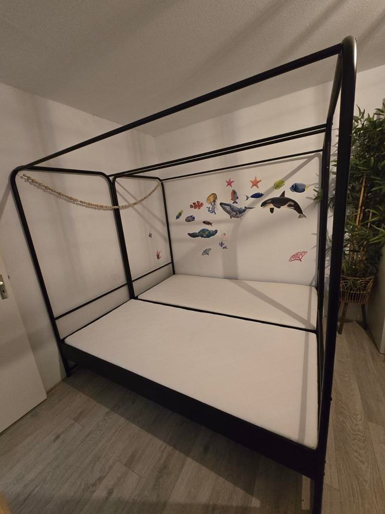 2x VT Wonen bunk bed 90x200, Kinderen en Baby's, Kinderkamer | Bedden, 180 cm of meer, 85 tot 100 cm, Matras, Ophalen