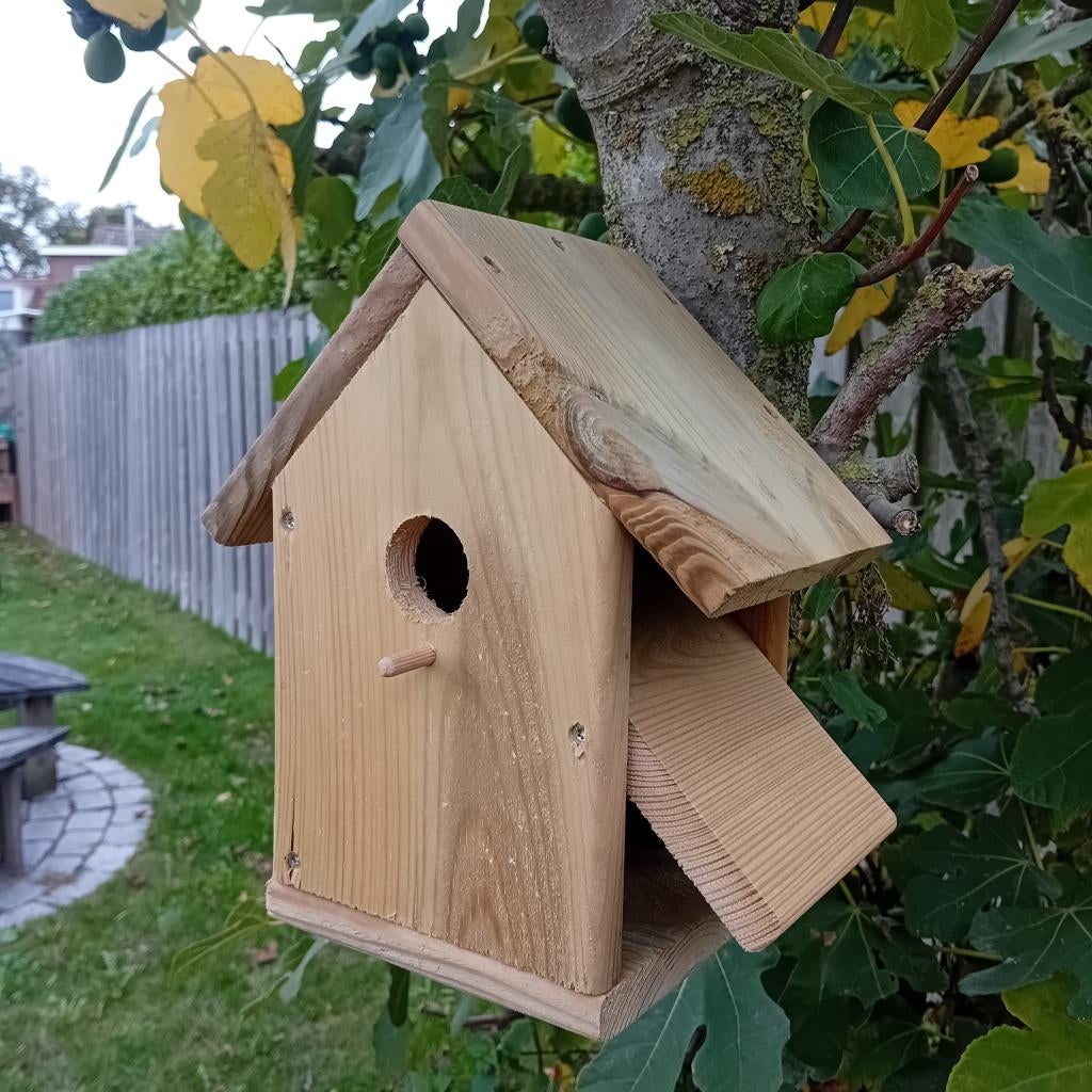 Vogelhuis hout handgemaakt, Ophalen of Verzenden, Nieuw