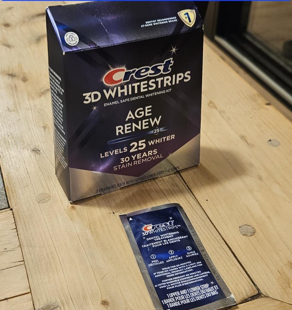 Tester CREST 3D Whitestrips Sterkste Variant 1 dag/2 strips, Ophalen of Verzenden, Nieuw, Overige typen
