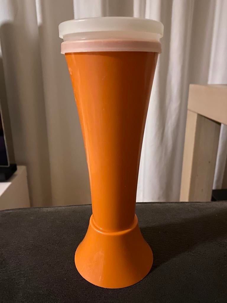 VINTAGE ORANJE JIFI SIFT POEDERSUIKER STROOIER., Huis en Inrichting, Keuken | Tupperware, Ophalen of Verzenden, Gebruikt, Oranje