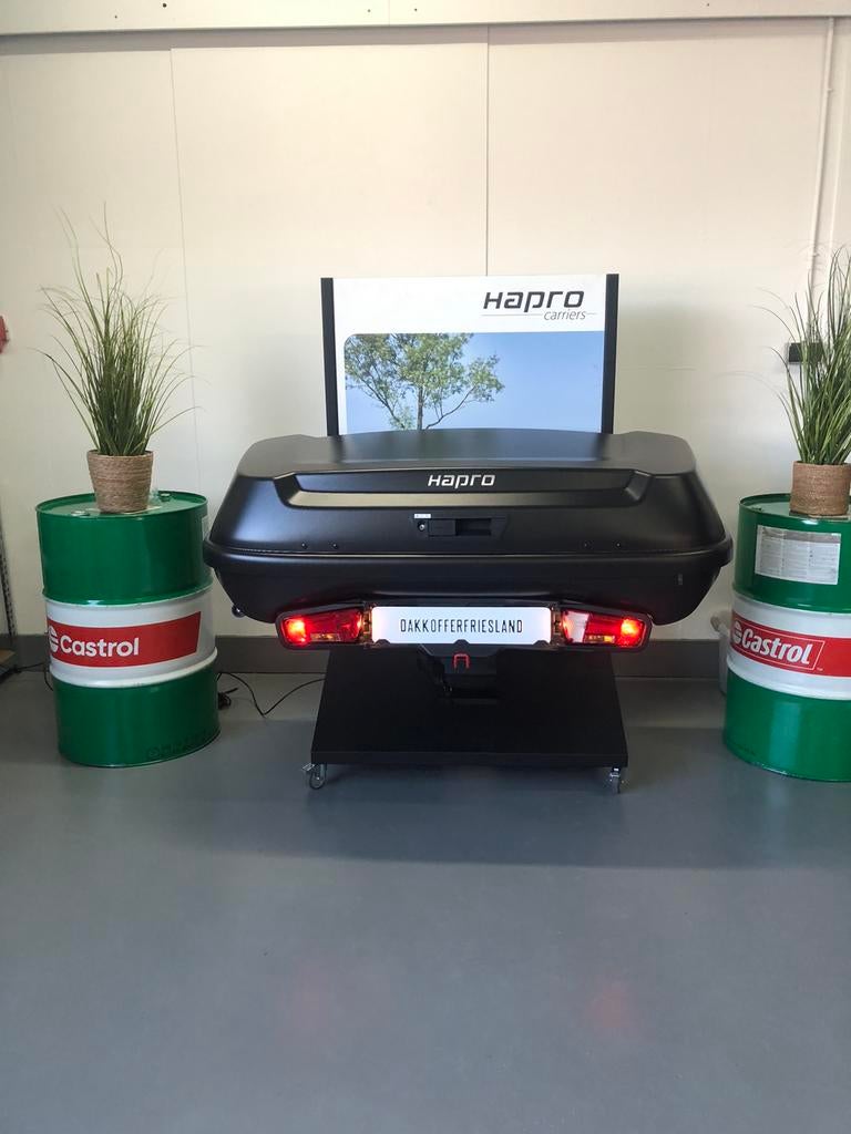 Hapro Boxer L 420 Liter trekhaakkoffer Hexagon black, Auto diversen, Ophalen, Nieuw, Hapro, Hapro