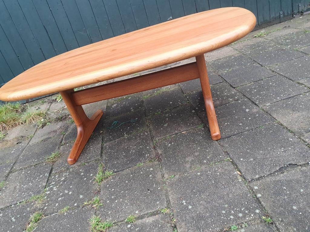 Vintage Salontafel  Glostrup Danisch 135x79x51hoog., Huis en Inrichting, Ophalen, 100 tot 150 cm, 50 tot 100 cm, Rechthoekig