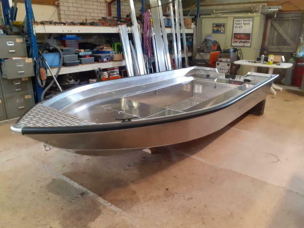Nieuwe Aluminium boot Siegersma 4250, Watersport en Boten, Ophalen, 30 tot 50 pk, Benzine, Nieuw