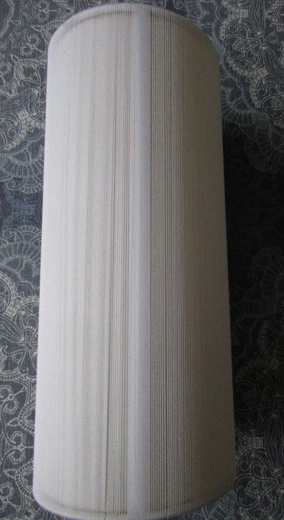 mooie creme draadjes lampenkap - 30 cm hoog, Ophalen of Verzenden, Gebruikt, Rond, 25 tot 50 cm
