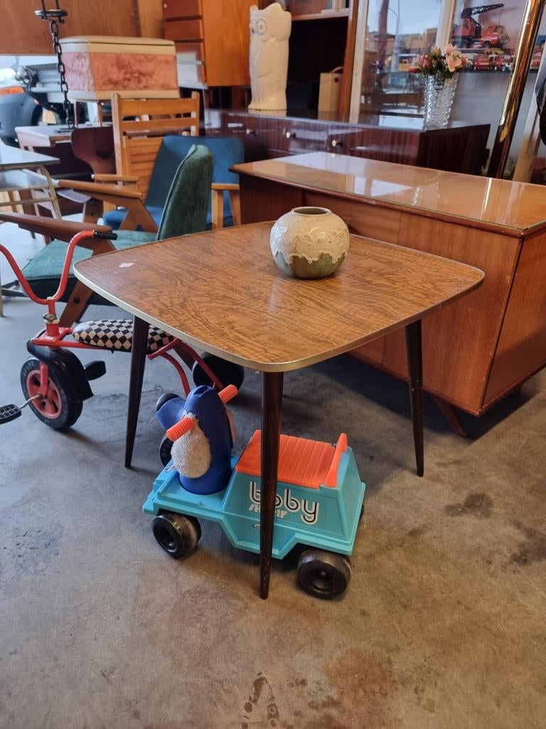 Vintage salontafel jaren 50 60, Ophalen, ,, 50 tot 100 cm, ,