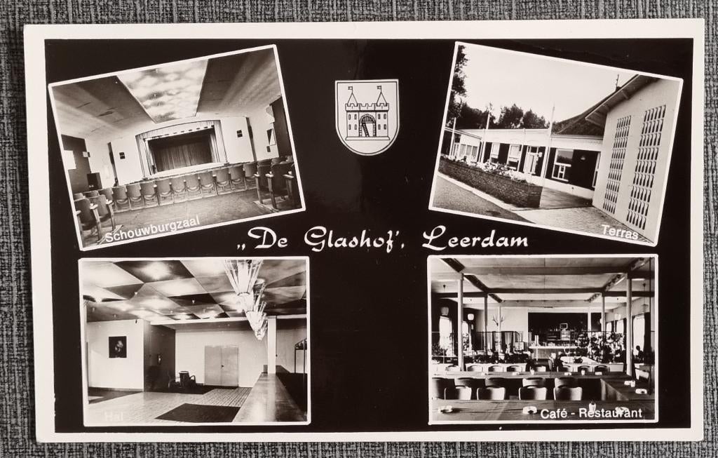 Ansichtkaart De Glashof Leerdam ongelopen, Ophalen of Verzenden, 1960 tot 1980, Ongelopen, Zuid-Holland