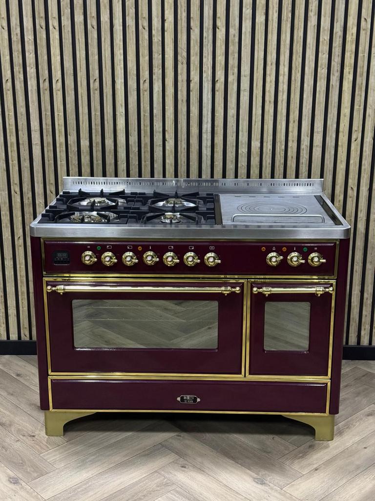 Prachtig Boretti Fornuis 120 cm Gas 7 pits + Coup de Feu, Ophalen of Verzenden, Grill, Gas