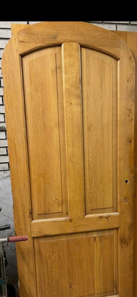 Te koop Eiken toog binnendeur, Doe-het-zelf en Verbouw, Ophalen, Gebruikt, Binnendeur, 200 tot 215 cm