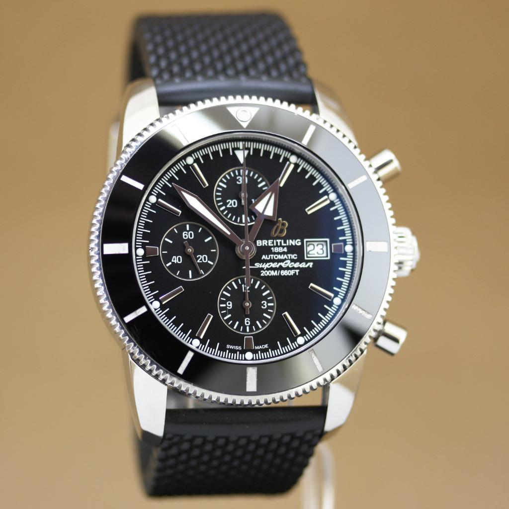 Breitling Superocean Heritage II Chrono A13312, Sieraden, Tassen en Uiterlijk, Horloges | Heren, Gebruikt, Staal, Breitling, Polshorloge
