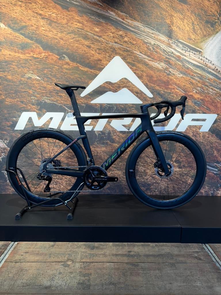 Merida Reacto TEAM SILK BLACK S/M/L NIEUW!!!, Fietsen en Brommers, Fietsen | Racefietsen, Nieuw, Overige merken, Meer dan 20 versnellingen