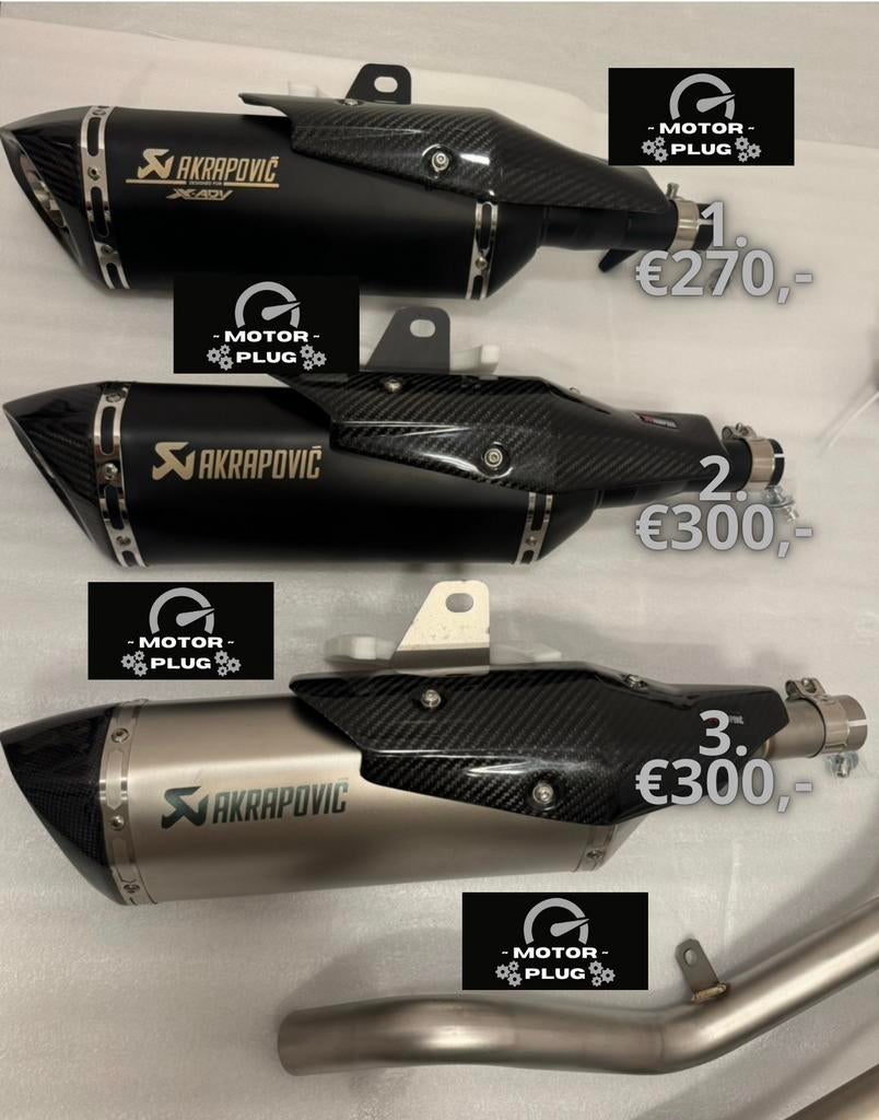 Honda X-ADV 750 Akrapovic uitlaatsystemen (2017-2026), Motoren, Onderdelen | Honda, Ophalen, Nieuw