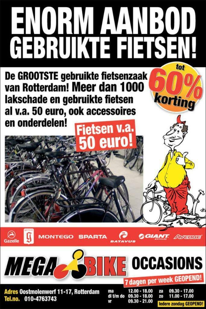 Gebruikte Fietsen en E-Bikes bij Mega Bike Rotterdam
