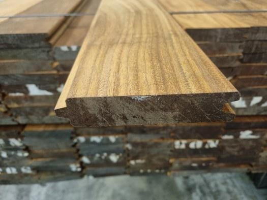 Hardhouten Paardenbox / Damwand / Blokhut profiel, Ophalen, Planken, Nieuw, Hardhout