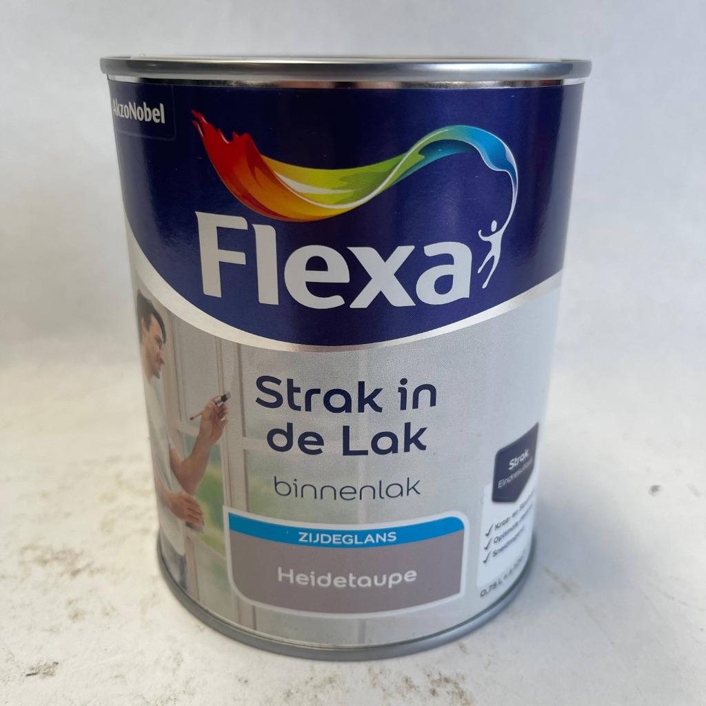 Flexa Strak in de Lak Verf Heidetaupe Taupe Zijdeglans 750ml, Flexa, Flexa, Nieuw, Ophalen of Verzenden