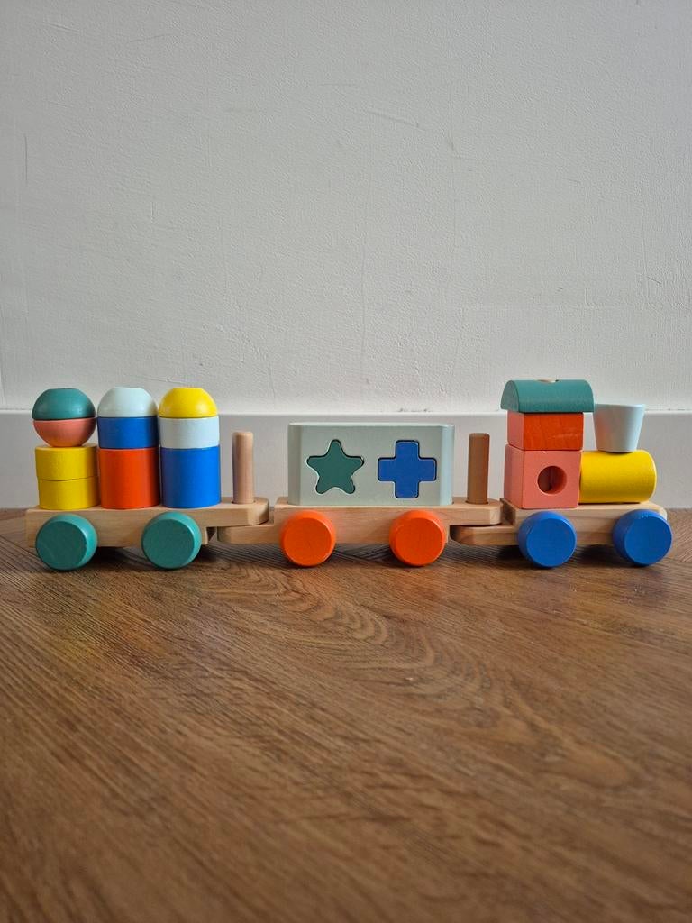 Hema Houten Trein, Kinderen en Baby's, Speelgoed | Houten speelgoed, Ophalen of Verzenden, Gebruikt