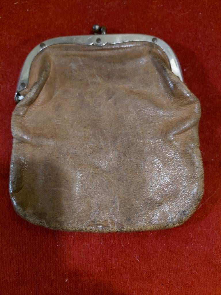antieke portemonnee, Ophalen of Verzenden, Gebruikt