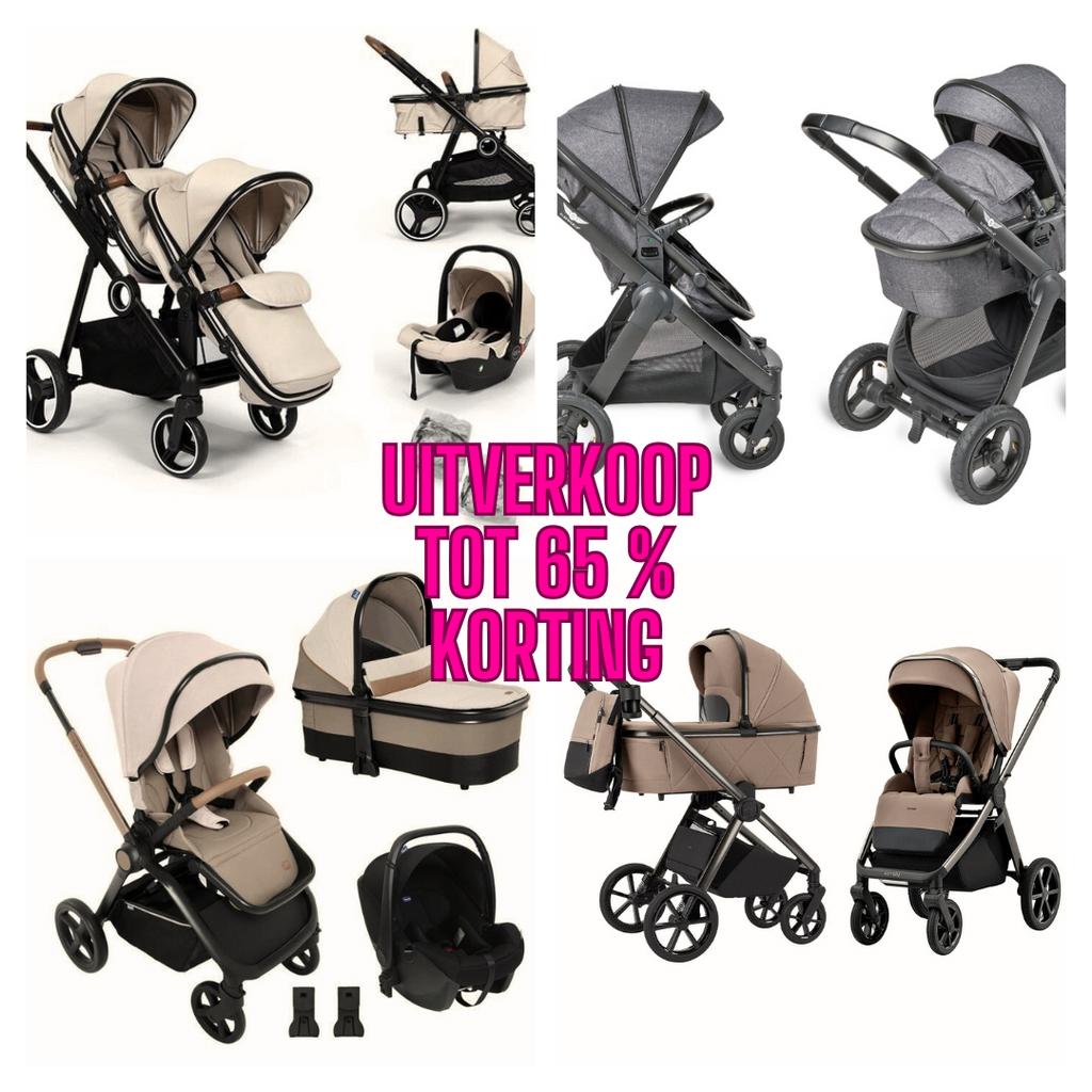 SPOEDUITVERKOOP tot 65 % korting op A merken kinderwagens!!, Ophalen, Nieuw, Luchtbanden, Combiwagen