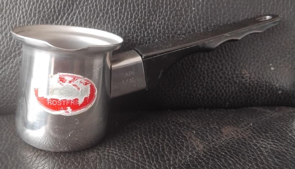 RVS Koffiepotje / Turks Koffiezetapparaat, Ophalen of Verzenden, Gebruikt