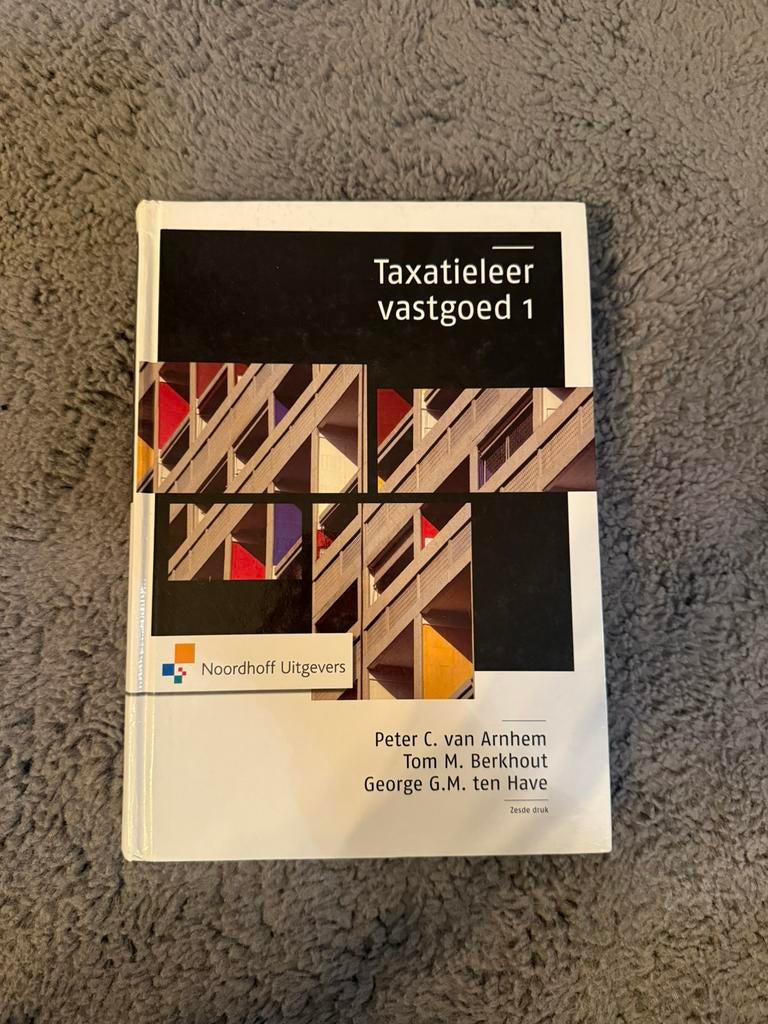 Taxatieleer vasthoed 1 druk 6, Boeken, Ophalen of Verzenden, Zo goed als nieuw, Economie en Marketing