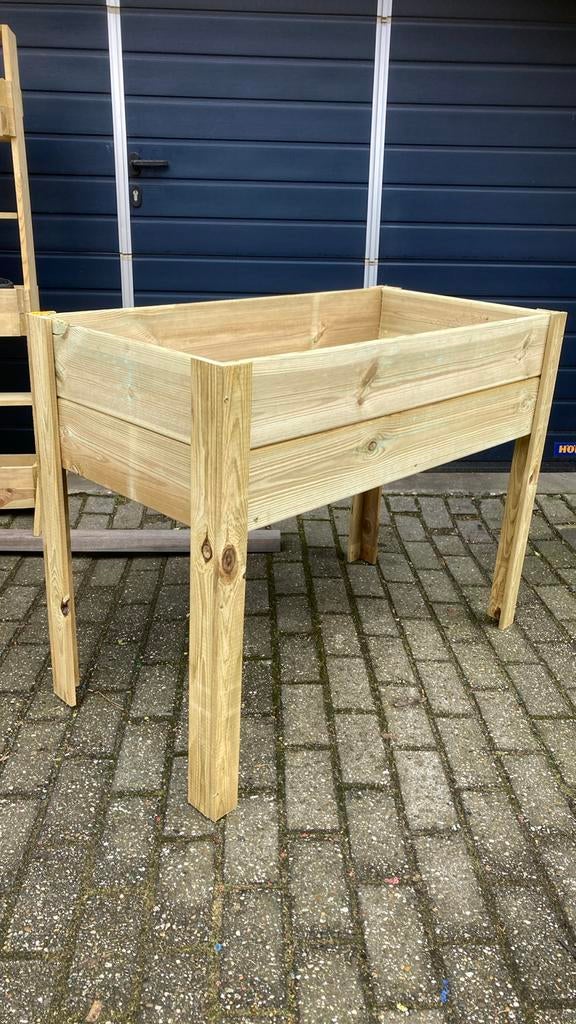 Moestuin bak op poten, Ophalen, Nieuw, Rechthoekig, Hout