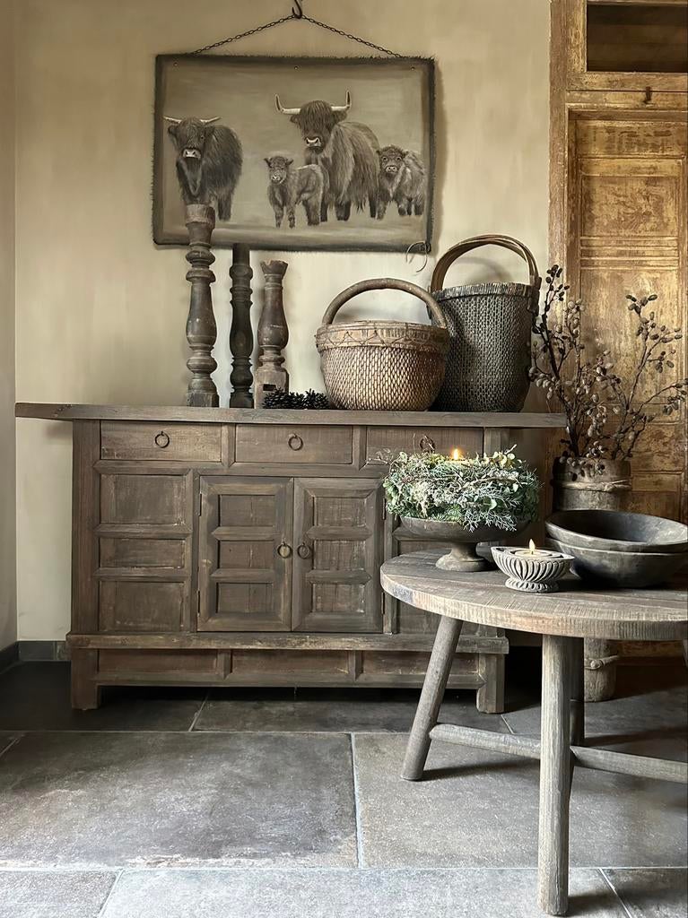 Dressoir Driftwood 2-deurs / 3-lades, Huis en Inrichting, Kasten | Dressoirs, Ophalen of Verzenden, Nieuw, 25 tot 50 cm, 150 tot 200 cm