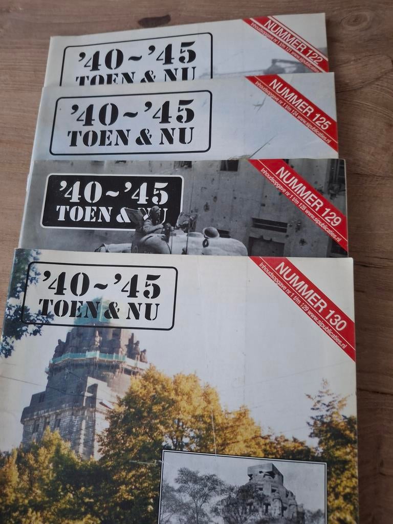4 tijdschriften '40-'45 toen en nu., Boeken, Oorlog en Militair, Ophalen of Verzenden, Tweede Wereldoorlog, Zo goed als nieuw