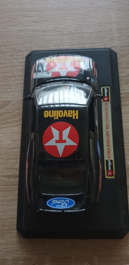 Bburago Ford Escort RS Cosworth zwart 1994, Hobby en Vrije tijd, Modelauto's | 1:24, Ophalen of Verzenden, Gebruikt, Auto, Bburago