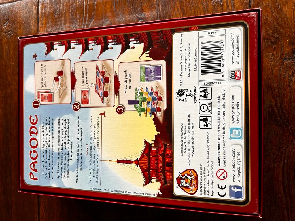 Pagode Bordspel, Een of twee spelers, Ophalen of Verzenden, Nieuw, Reisspel