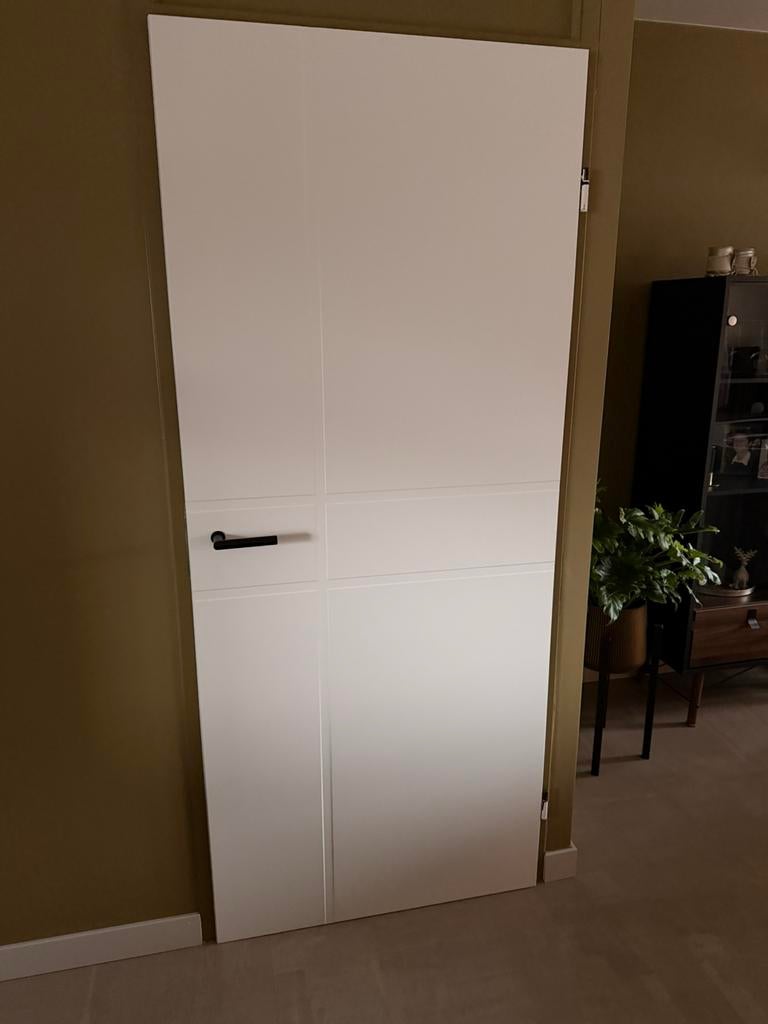 Binnendeur wit, Ophalen, Zo goed als nieuw, Binnendeur, 200 tot 215 cm