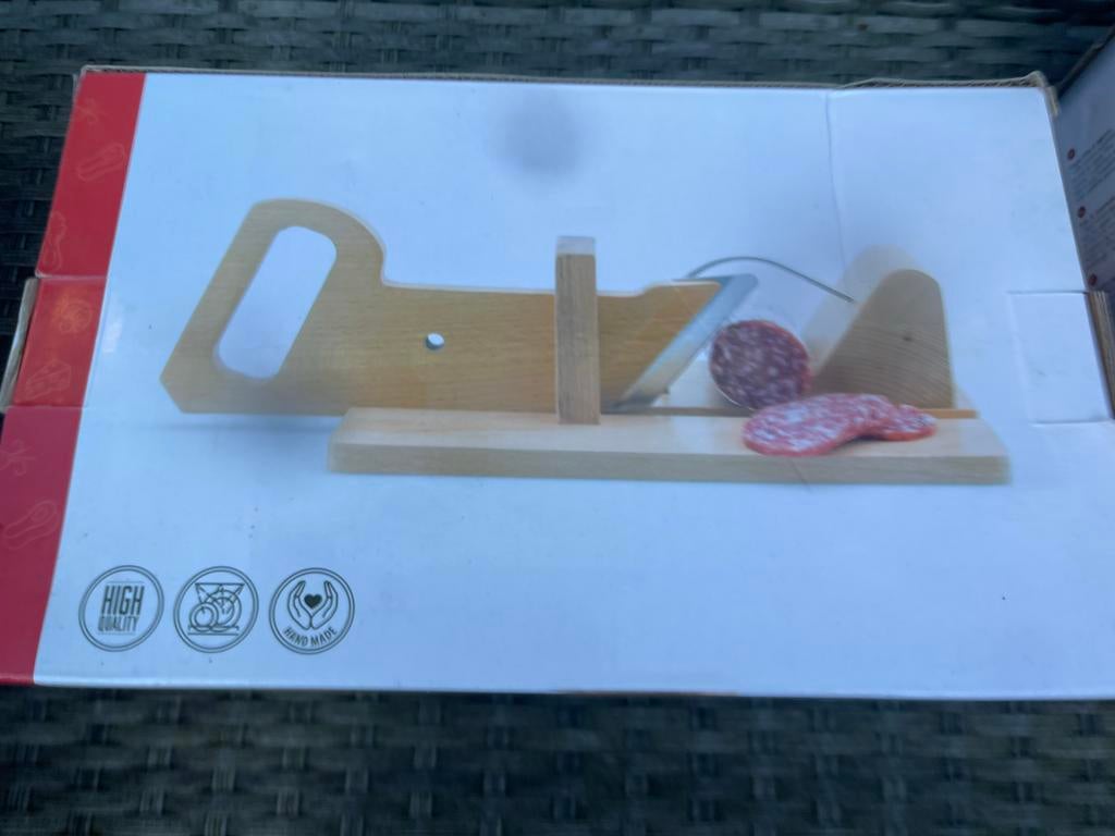 Houten Worstsnijder / Charcuterie Snijder, Ophalen of Verzenden, Zo goed als nieuw