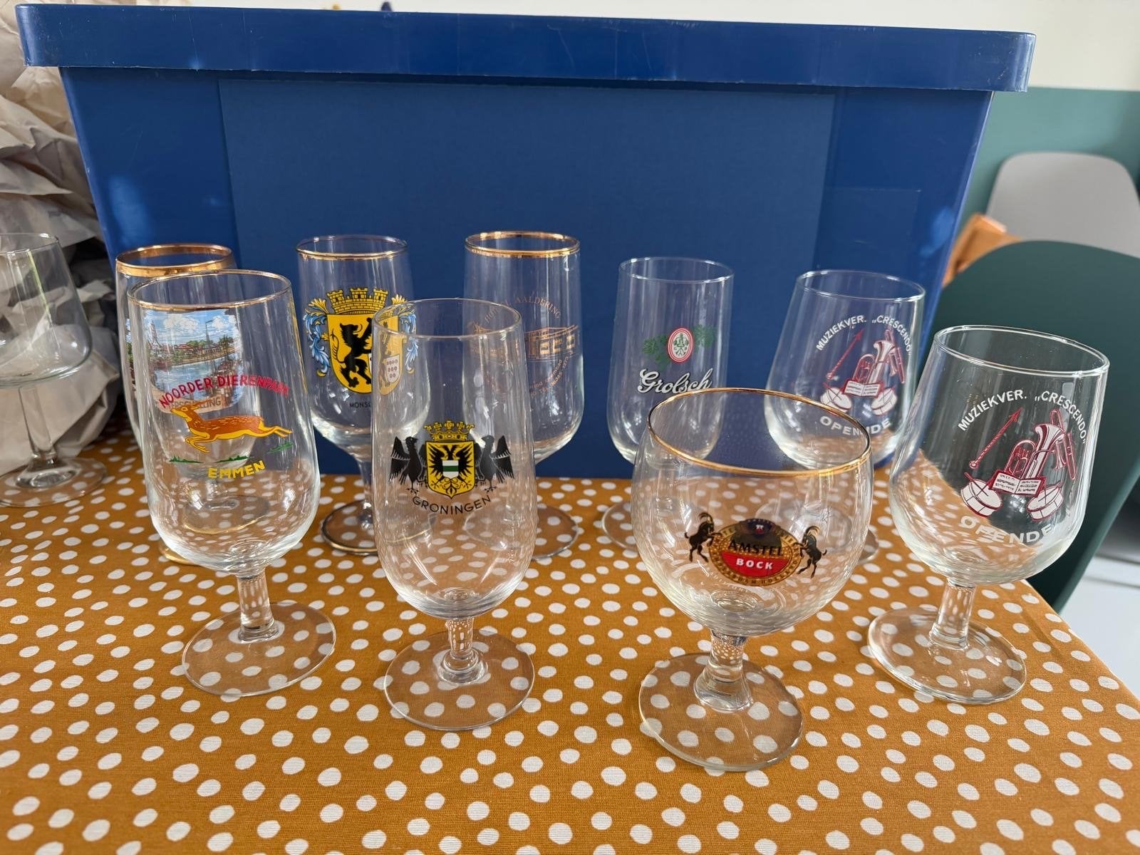 Verzameling bierglazen, Antiek en Kunst, Ophalen of Verzenden