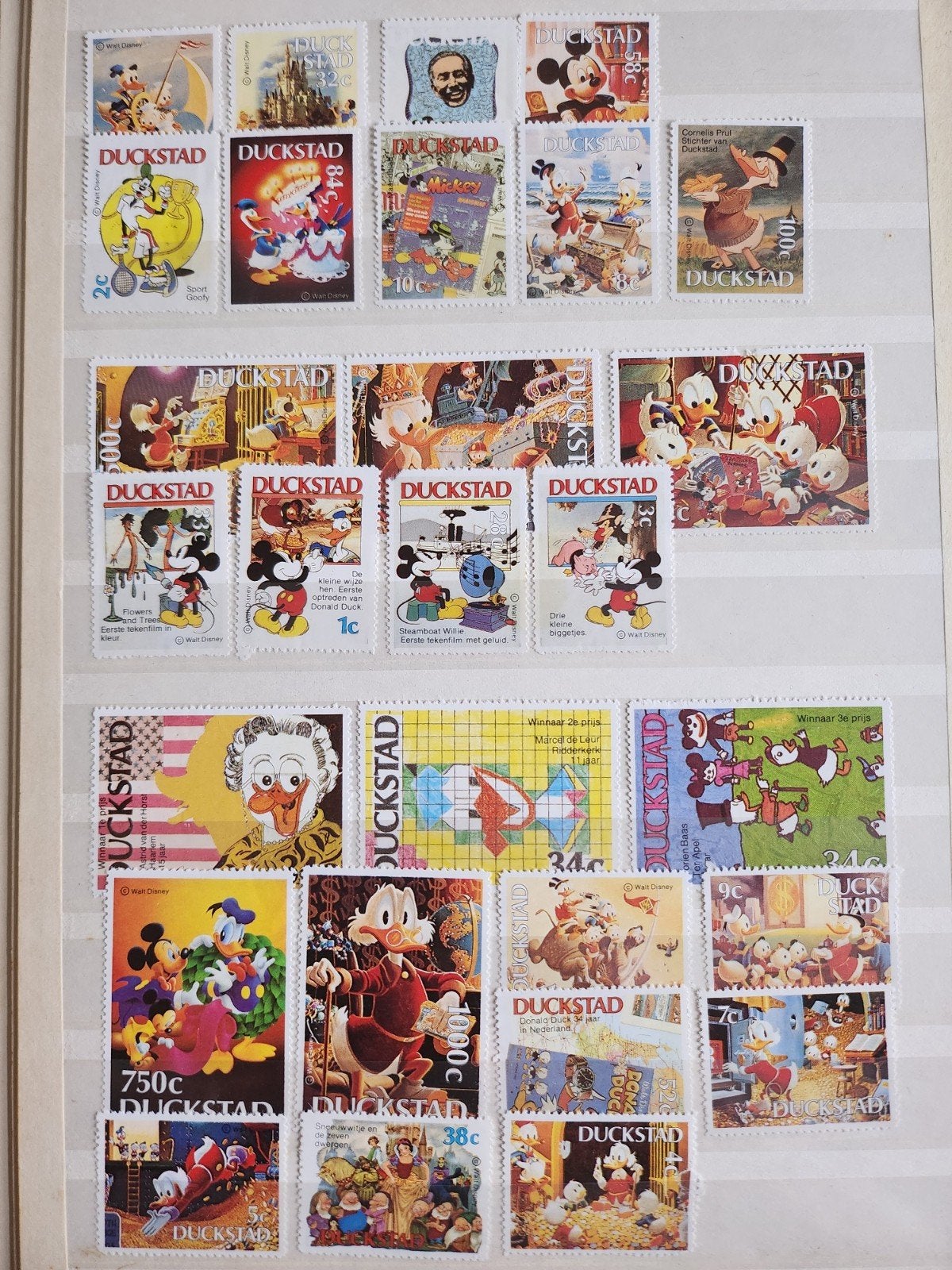 Duckstad postzegels, Ophalen of Verzenden, Postfris