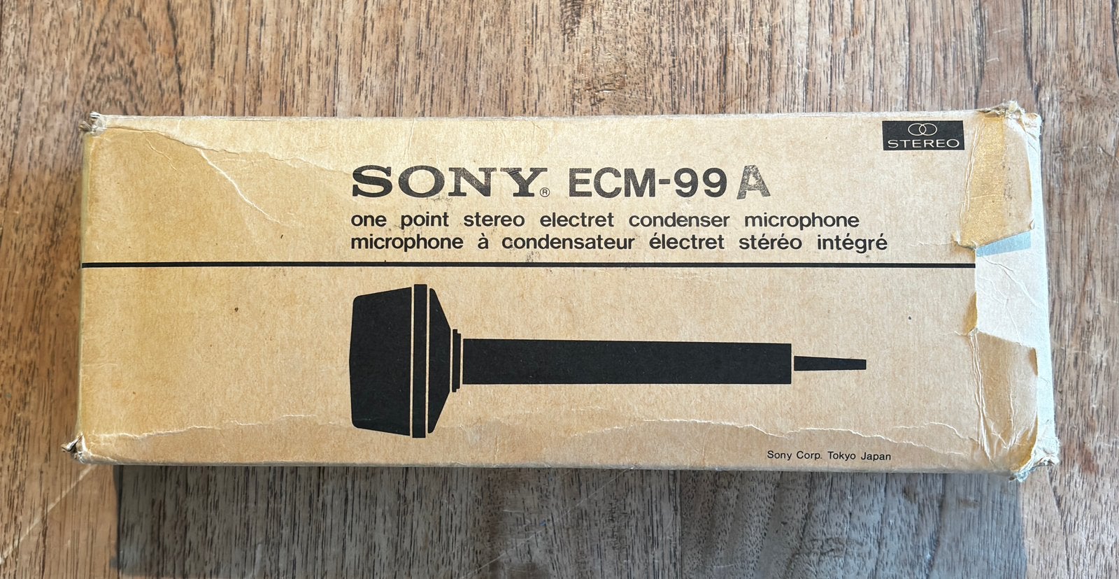 Sony ECM-99 A microfoon in doos met standaard, Muziek en Instrumenten, Microfoons, Ophalen of Verzenden, Zo goed als nieuw, Zangmicrofoon