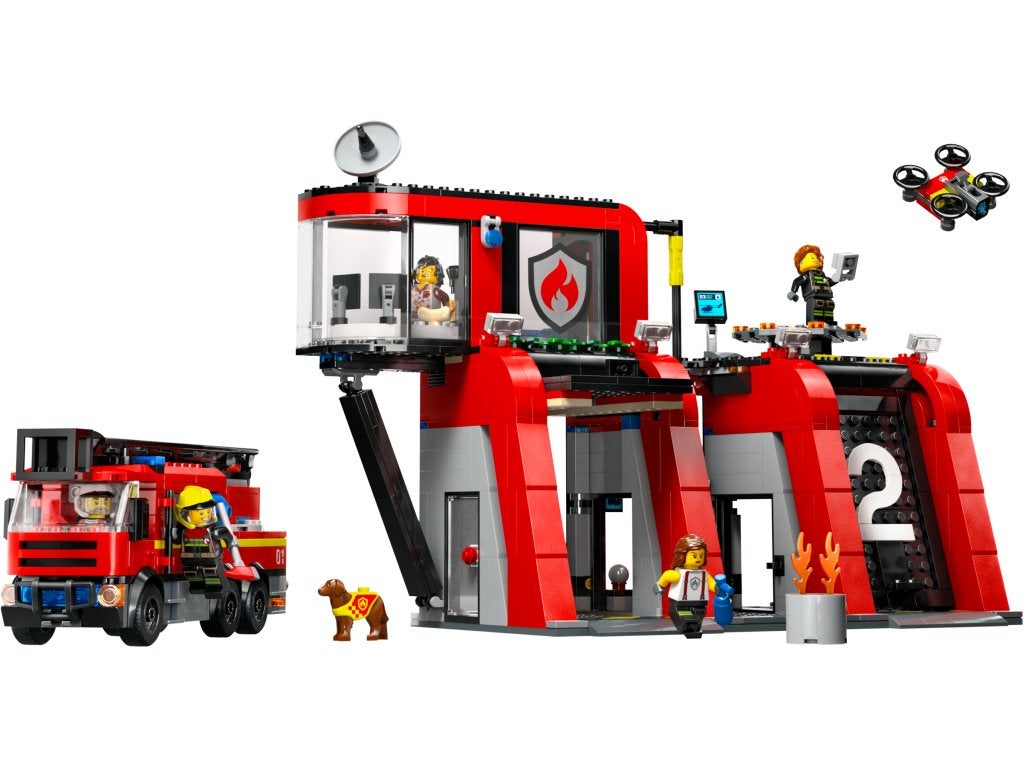 LEGO City Brandweerkazerne en brandweerauto 60414, Niet ingevuld, Niet ingevuld, Niet ingevuld