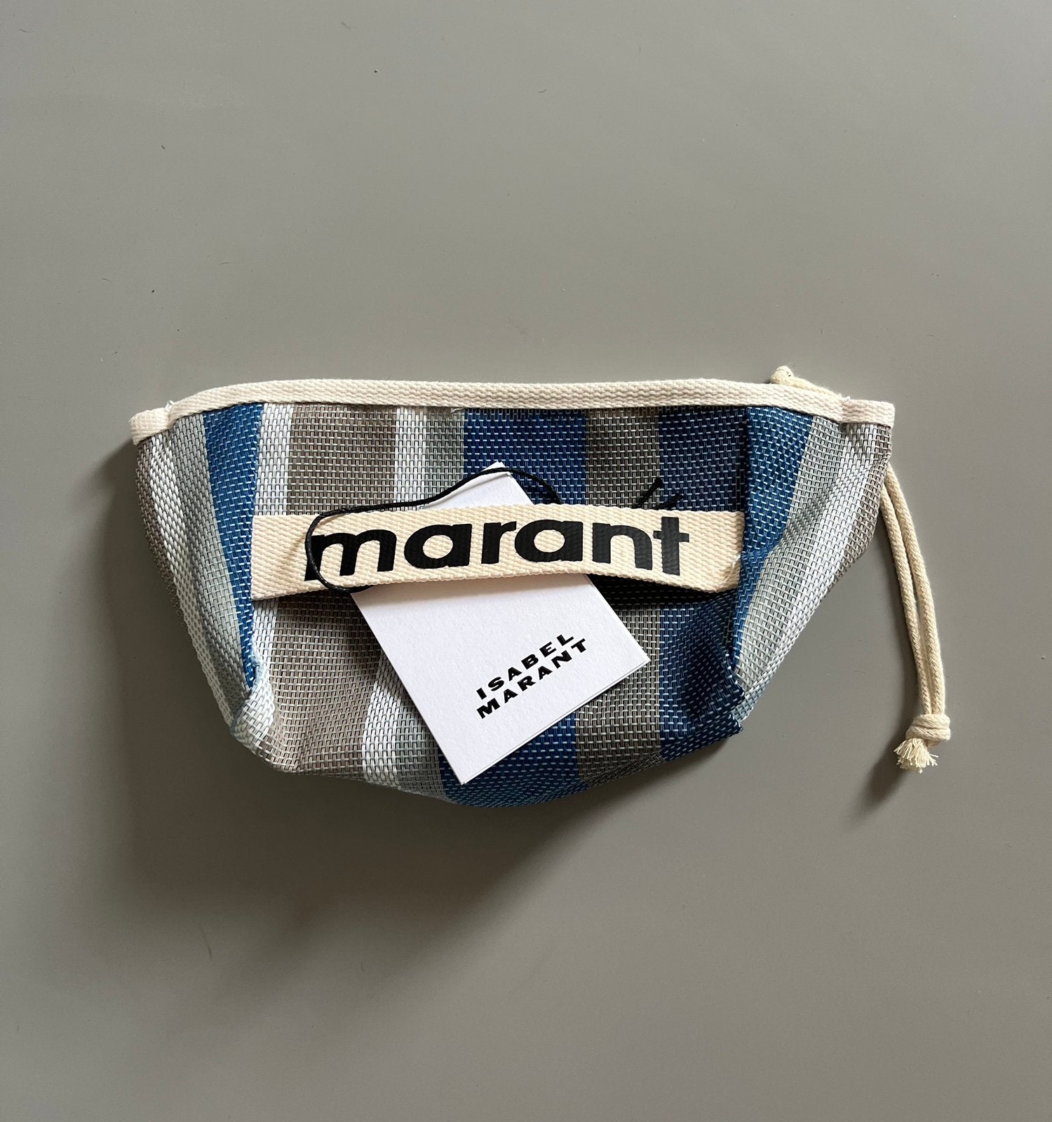 Nieuw! Isabel Marant clutch tasje blauw grijs, Ophalen of Verzenden, Nieuw, Blauw, Overige typen