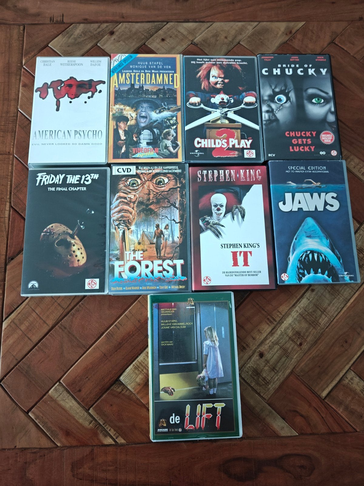 9 Horror VHS banden, Nederlands ondertiteld, Vanaf 16 jaar, Ophalen of Verzenden, Gebruikt